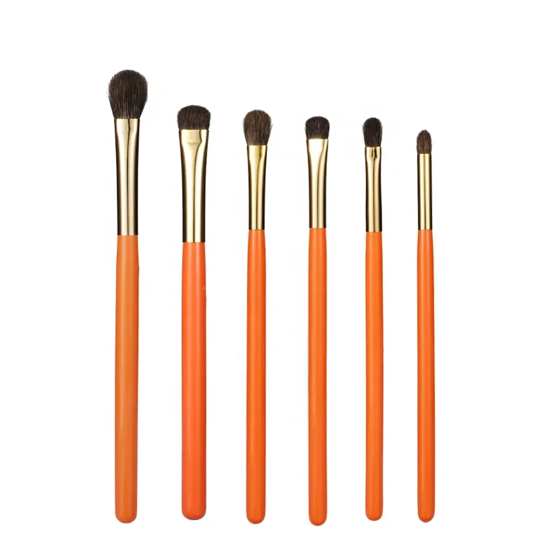 natur hair natural goat hair small 3 pieces eye shadow vegan hair personalized 1 set makeup brush set for eye