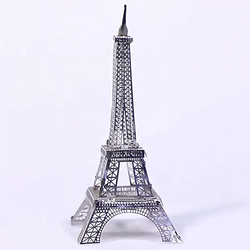 Custom Metal Assembly Puzzle Towers Eiffel Tower Model Kits 3d Jigsaw Toy