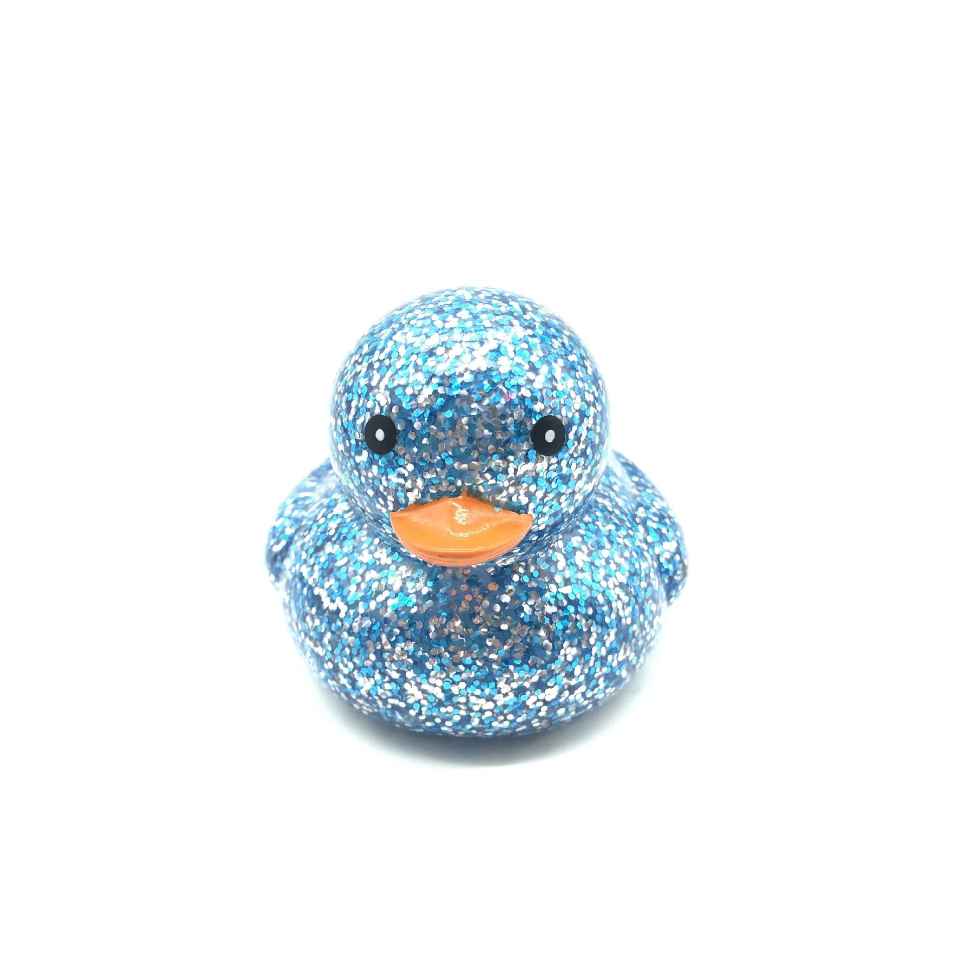 wholesale Promotional Rubber Glitter Duck Bath Toys Soft Rubber Duck Bath Toy for kids