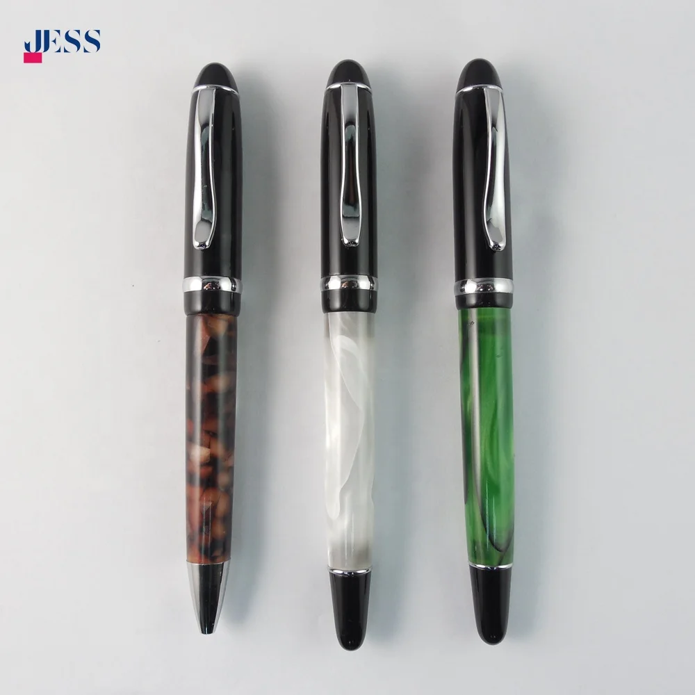 Latest Customized Office School Metal Acrylic Gold Nib Fountain Pen for Students Writing Gift Pen