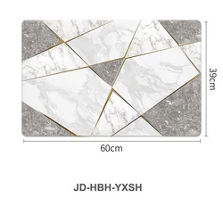 Quick drying marble pattern diatomite stone bath mat for bathroom