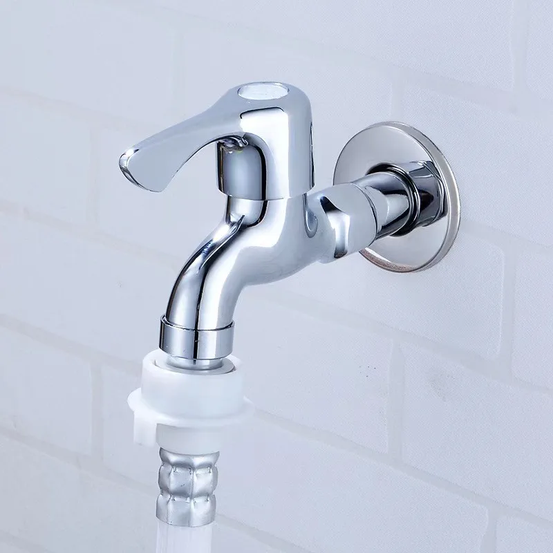 Factory Direct Brass Car Wash Courtyard Mop pool Washing Machine Water Stop Nozzle Tap Long Neck Cold Water Quick Open Faucet