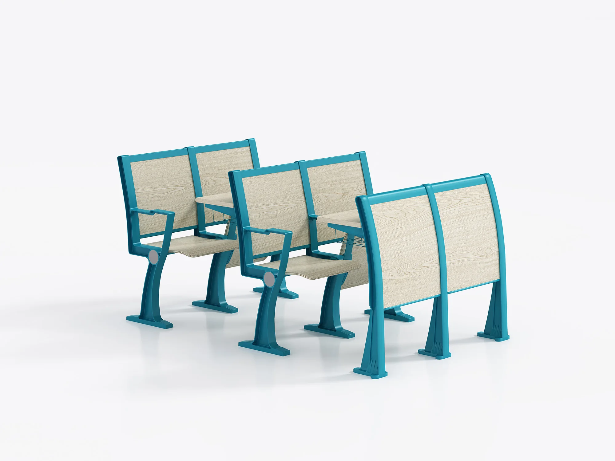 Customized Modern Design School Lecture Hall Table Desk Chair  without armrestsFurniture Theater Seating Conference