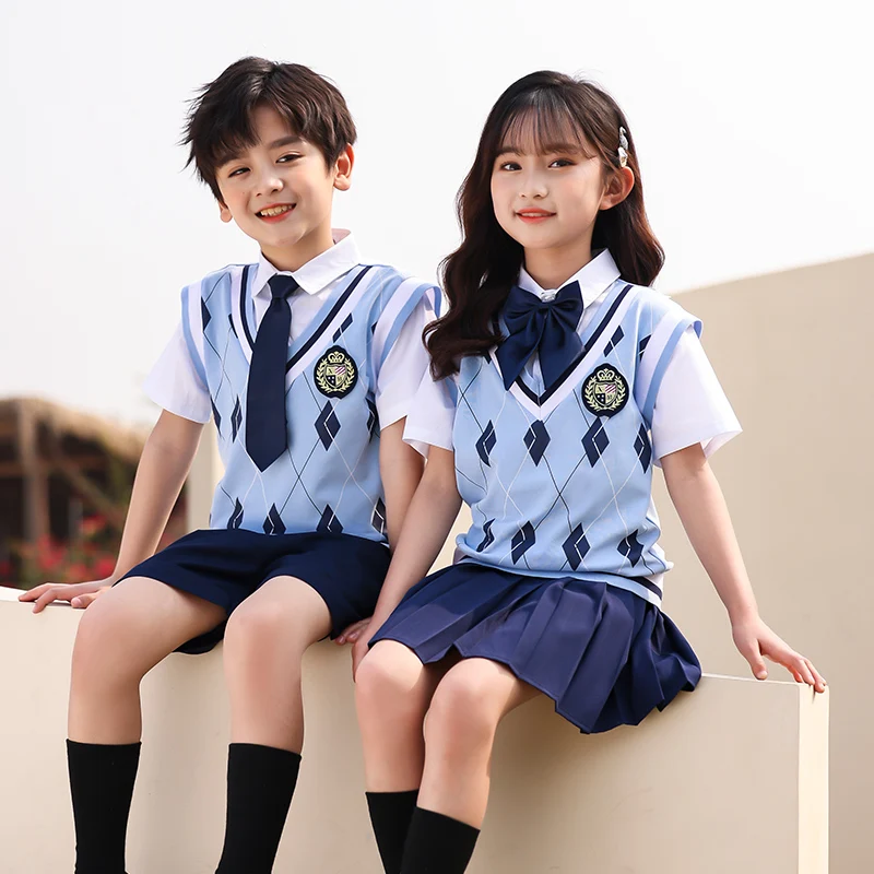 OEM Service school uniforms supplies Fashion clothin plaid japanese girls student school uniforms