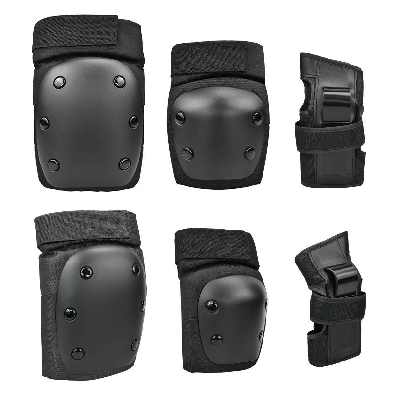 High Quality 6pcs/set Cycling Skating Protective Gear Elbow Skateboard Professional Support Knee Pads For Skate Pad