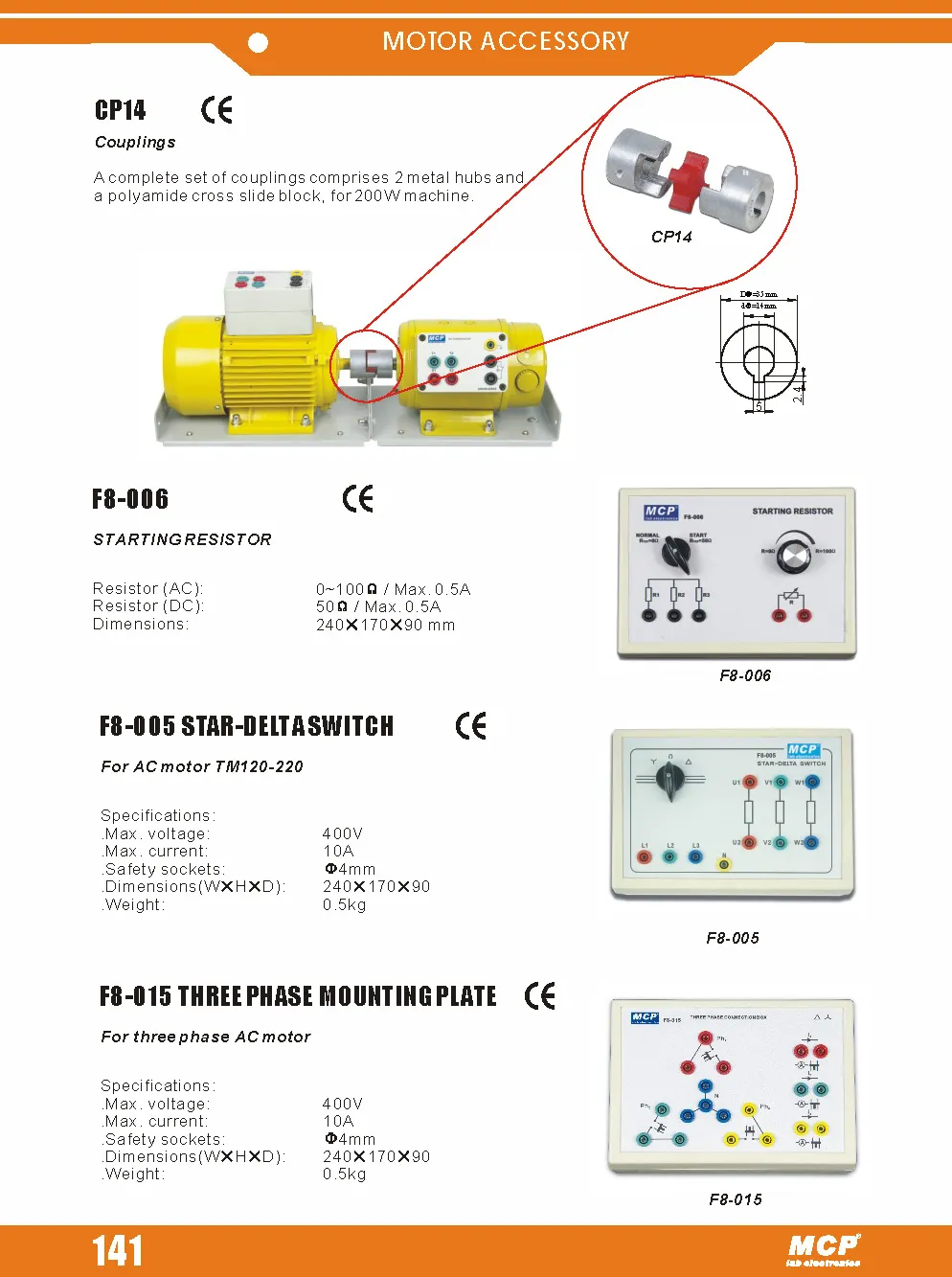MCP DM120-220S - SERIES DC MOTOR 123W300W600W1000W