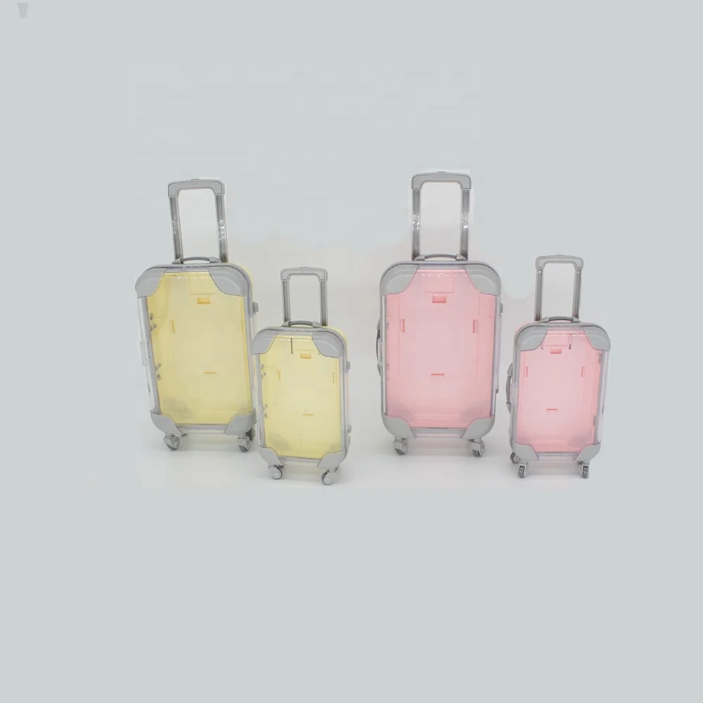 Customized mini luggage case for eyelashes various colors customized suitcase