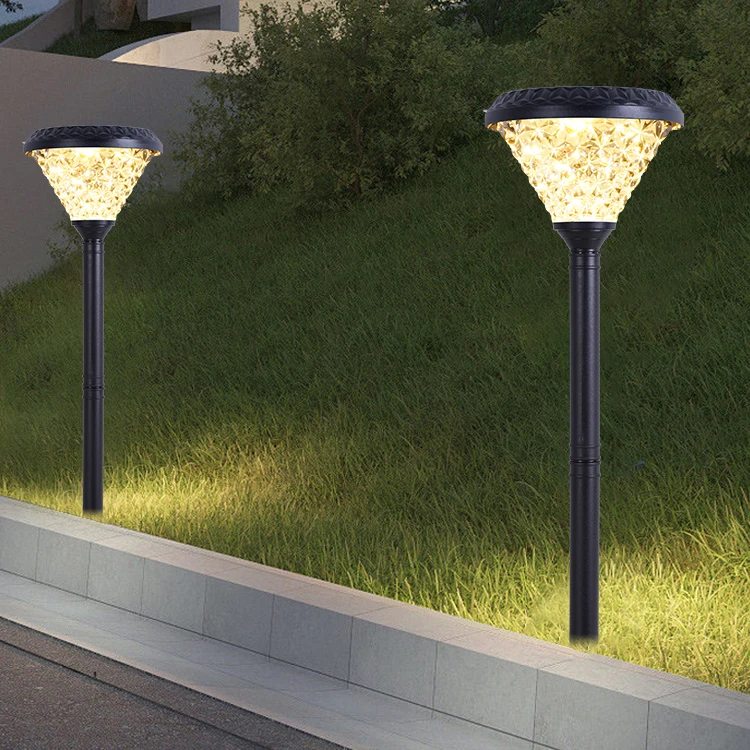 Newly PC ABS Outdoor Park Waterproof IP65 20w Landscape Decorative Courtyard Led Solar Garden Lamp