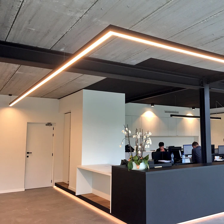 Etl Cetl Up And Down Pendant Tube Aluminum Profile Lighting Lamps Office Linkable Led Linear light