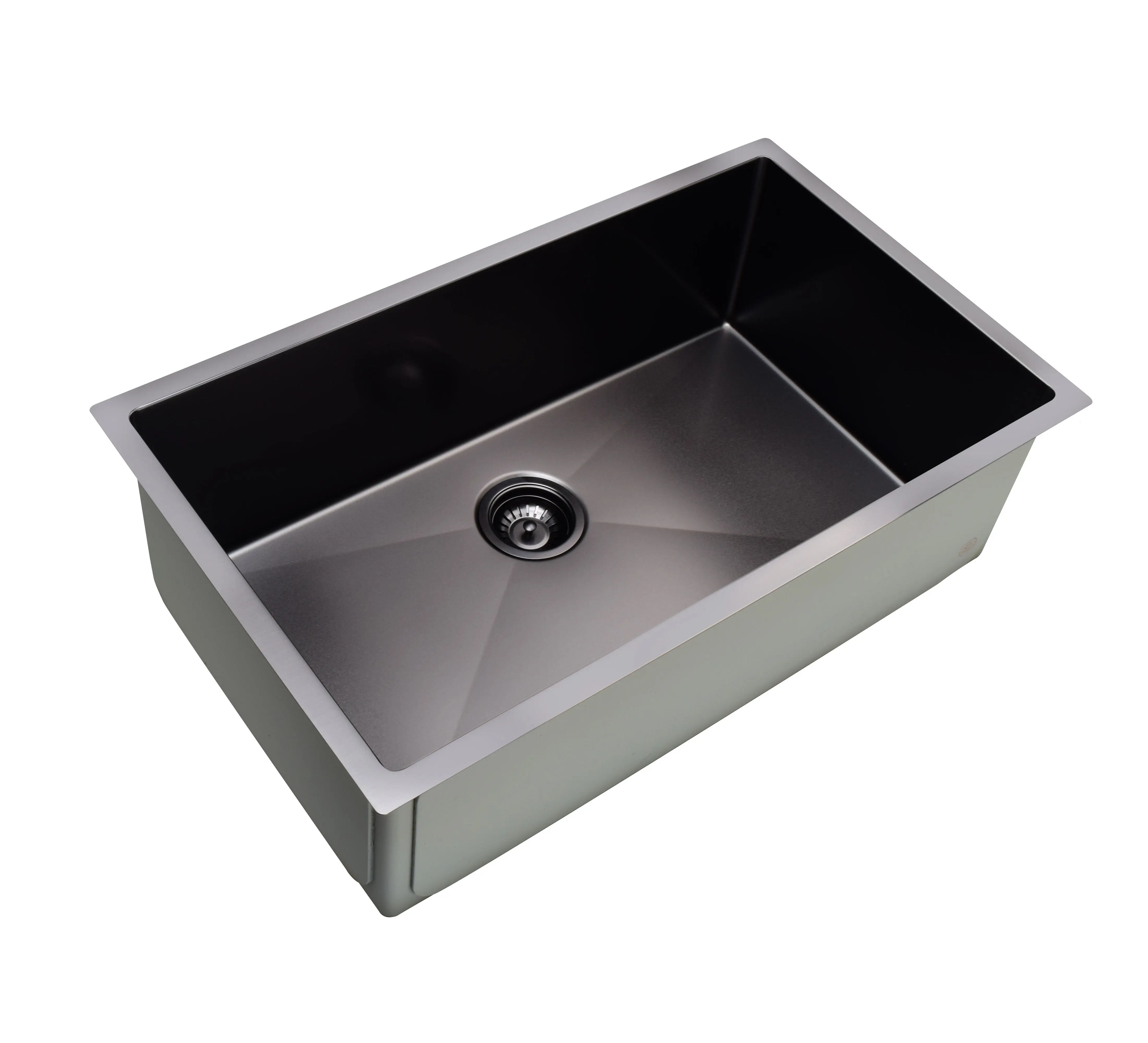 Meiao современный стиль 16 калибра подмонтированная нержавеющая сталь ручной работы PVD черная нано кухонная раковина