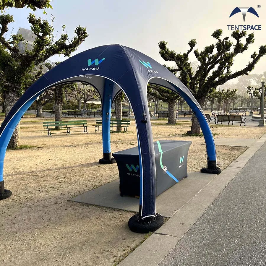 Personalized commercial inflatable trade show tent with customized logo attractive branded air dome tent for outdoor events on s