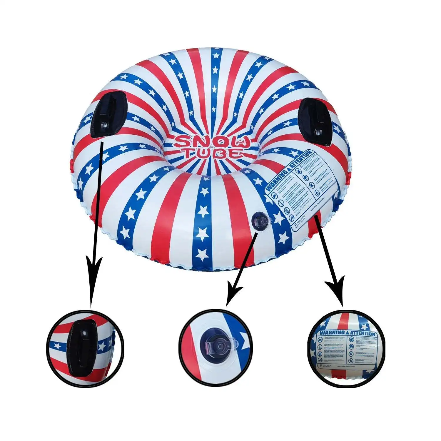 Portable and Easy Inflatable Foldable Ski Equipment  Various Colors and Patterns Suitable for All Ages Ski tubes