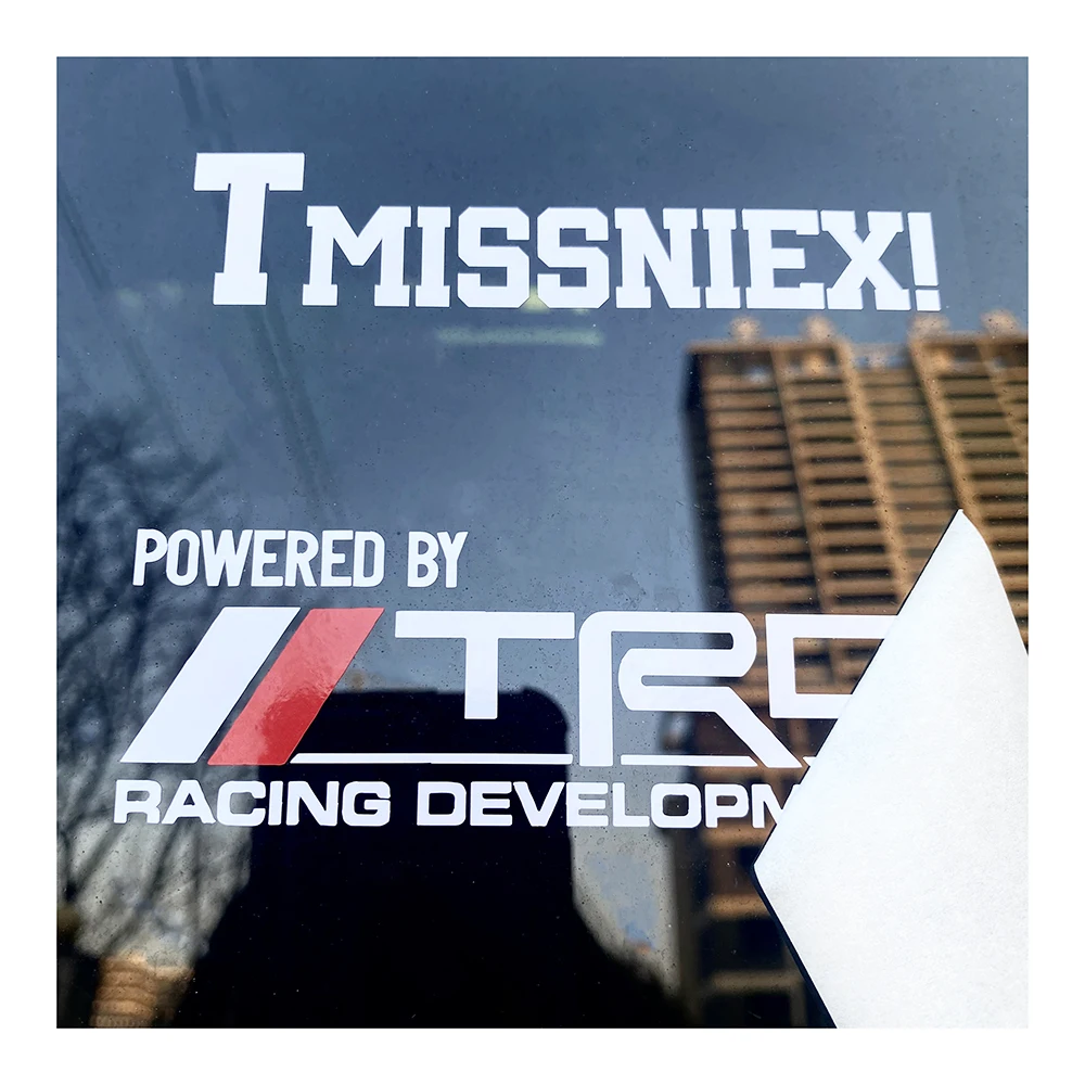 Outdoor Use Custom Waterproof UV Resist Vinyl Transfer Holographic Lettering Decals Car Bumper Window Stickers For Decoration