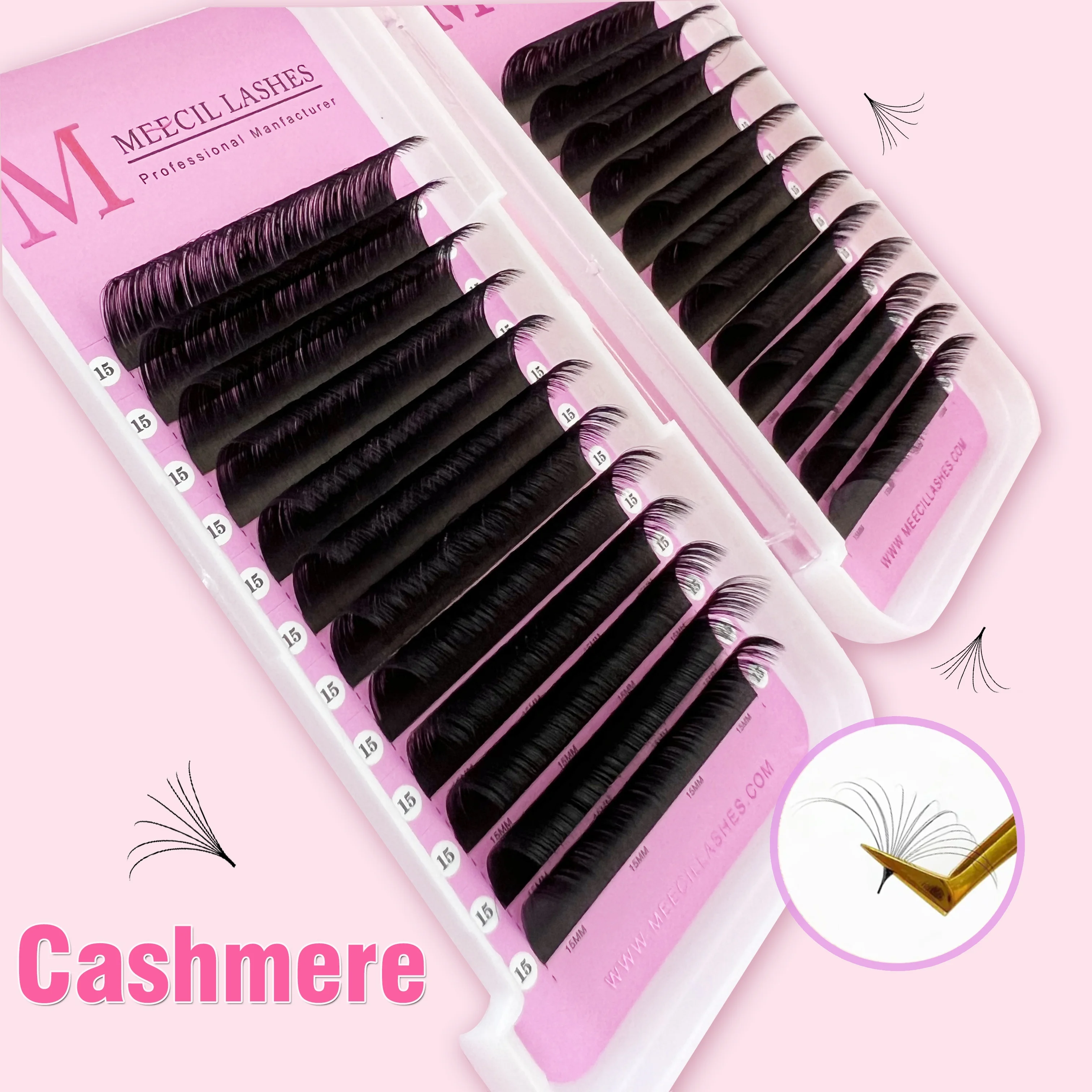 Hot Selling 2024 Eyelash Extension Cheap Price Natural Long Eyelashes Individual Mink Lash Extensions