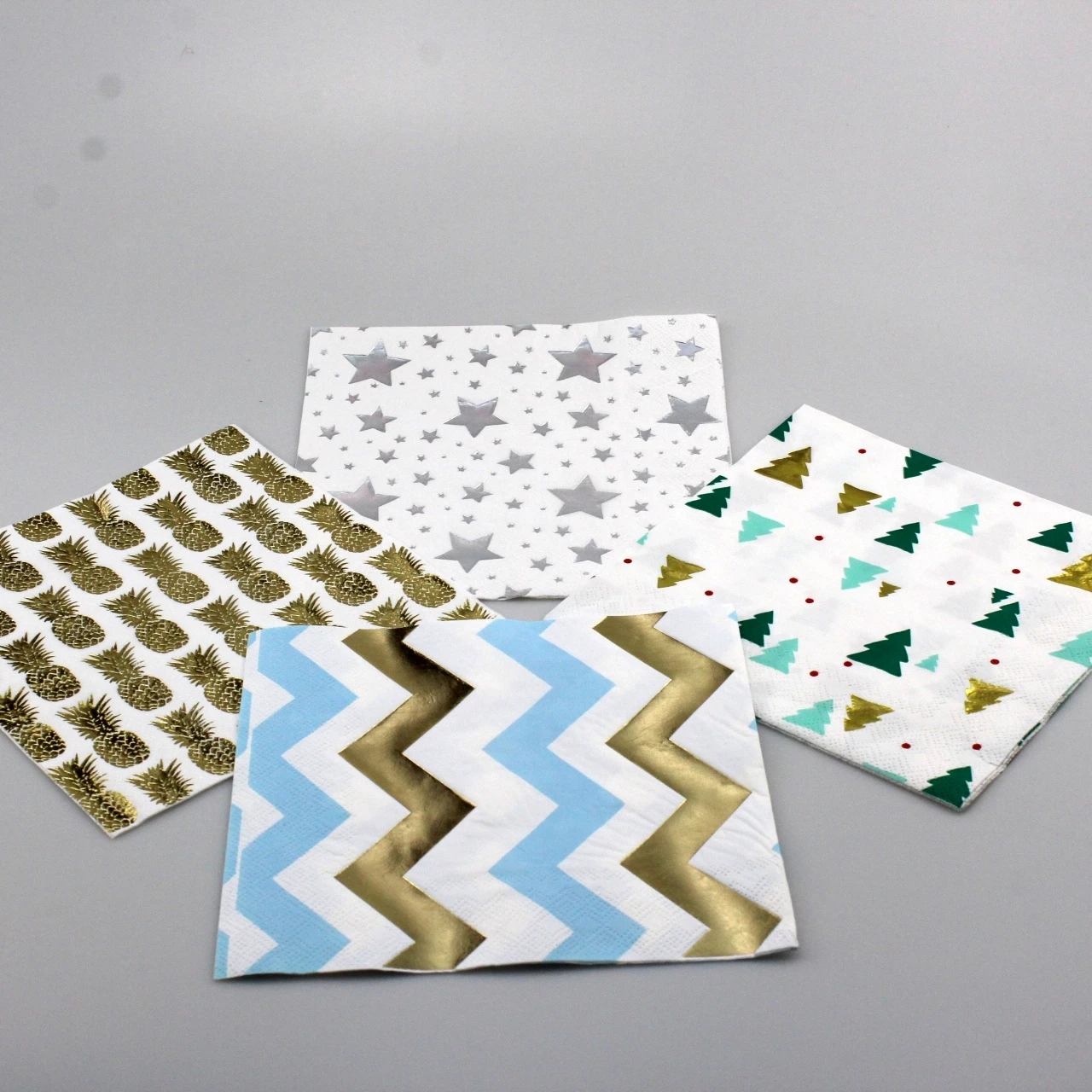 Gilded printing tissue  decorative napkins factory manufacturer