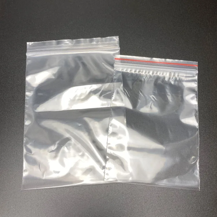 Resealable LDPE Clear Plastic Ziplock Bags