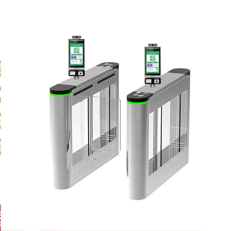 Automatic Security Swing Gate Facial Recognition System Acess Turnstile With Face Recognition