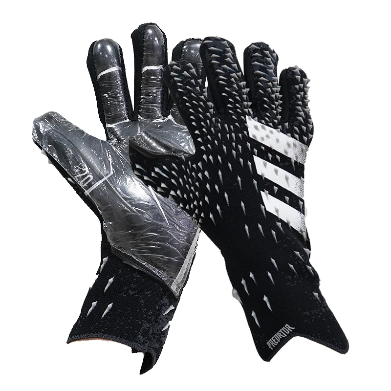 Профессиональные перчатки вратаря, немецкие латексные 4 мм футбольные перчатки, дышащие перчатки вратаря для защиты пальцев