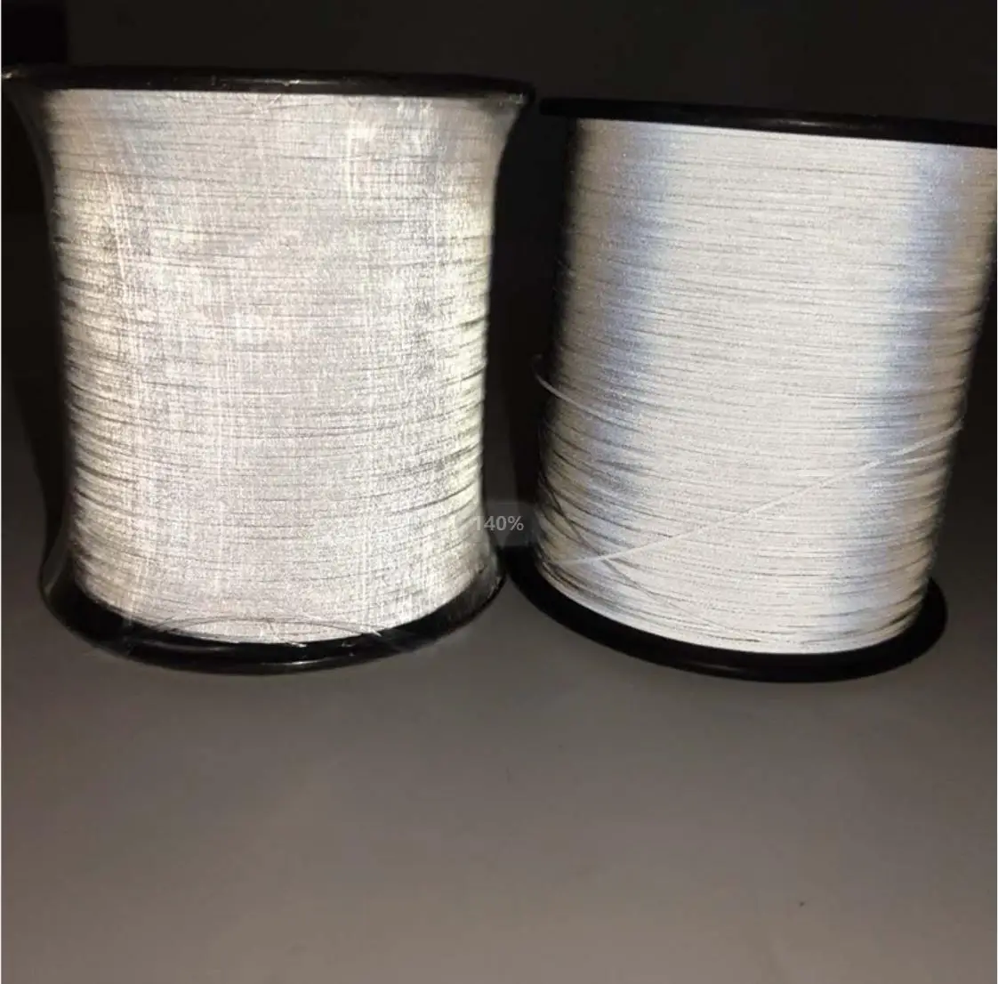 High Visible Reflective Sewing Light Silver Grey Polyester Thread Yarn for Embroidery Reflector Label