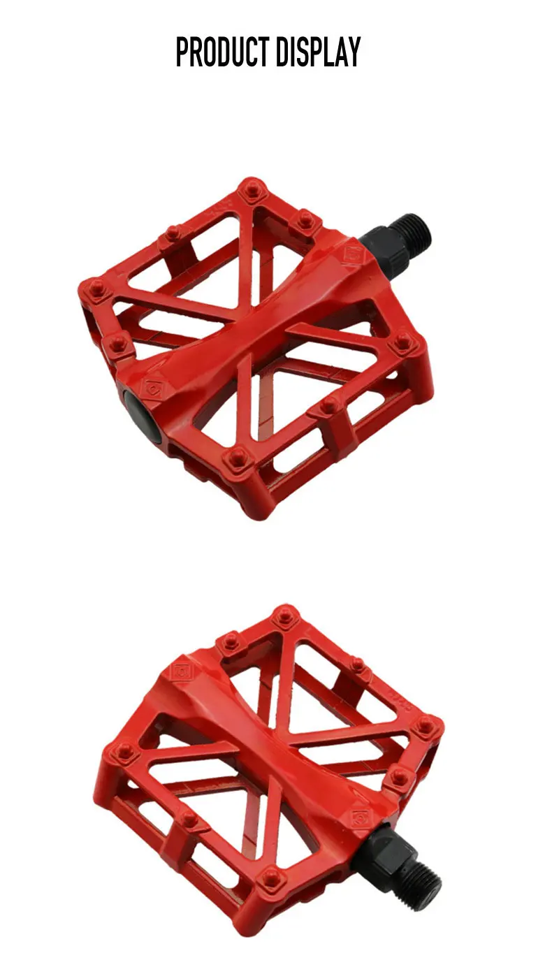 Black Super Light Bike mtb Pedal Hot Sale Full CNC Mountain Bike Red Pedal Bicycle Bearings Pedals