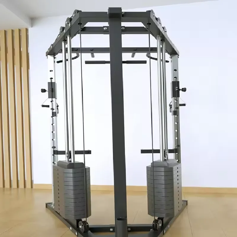 SP Gym Multi Functional Trainer Smith Machine Fitness Equipment Comprehensive Trainer Power Full Cage Smith Cable Machine