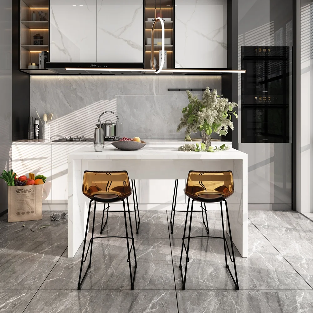 Italian Light Luxury Marble Rock Plate Kitchen Island Bar Tables Living Room Open Kitchen Island Bar Counter