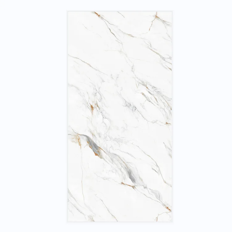 Platinum Color Scheme Marble Grain Ceramic Tile Porcelain Polished Glazed Marble Look Slab Tile porcelanato