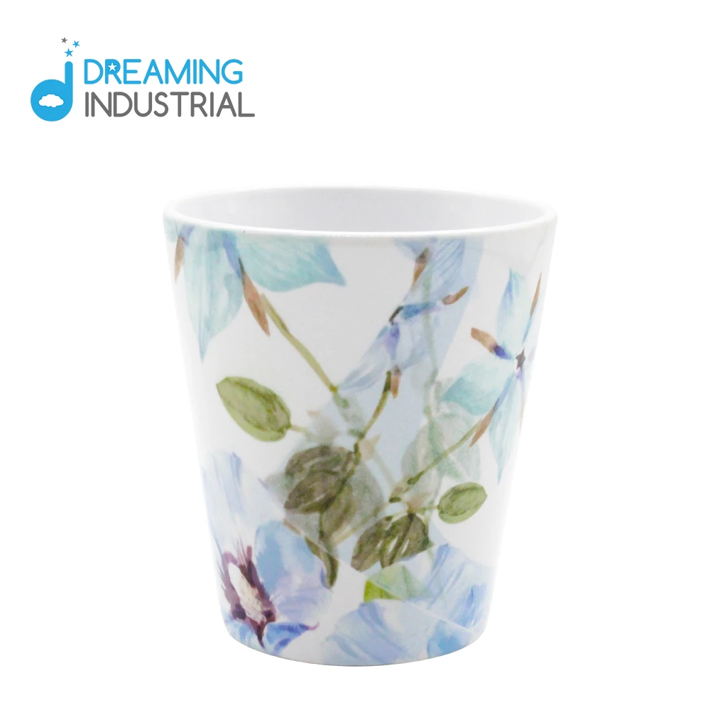 Sublimation Cone Ceramic Flower Pot 12oz Plant Pot with Hole