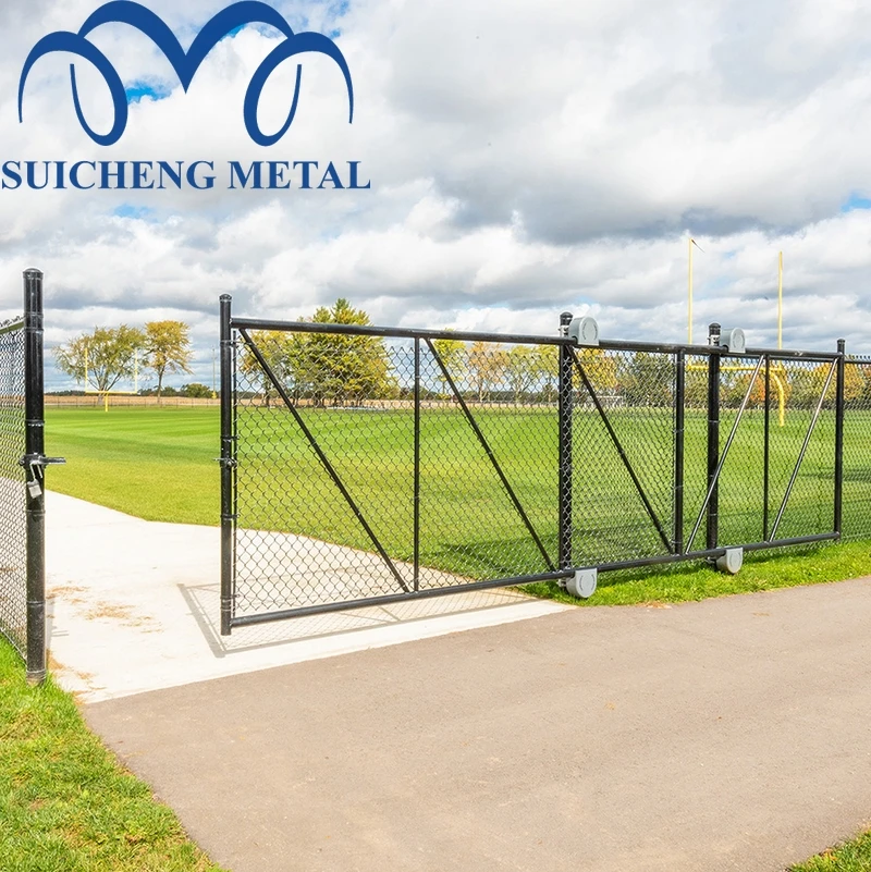 Chain Link Fence Slide Gate KIT self welding with Cantilever Rollers