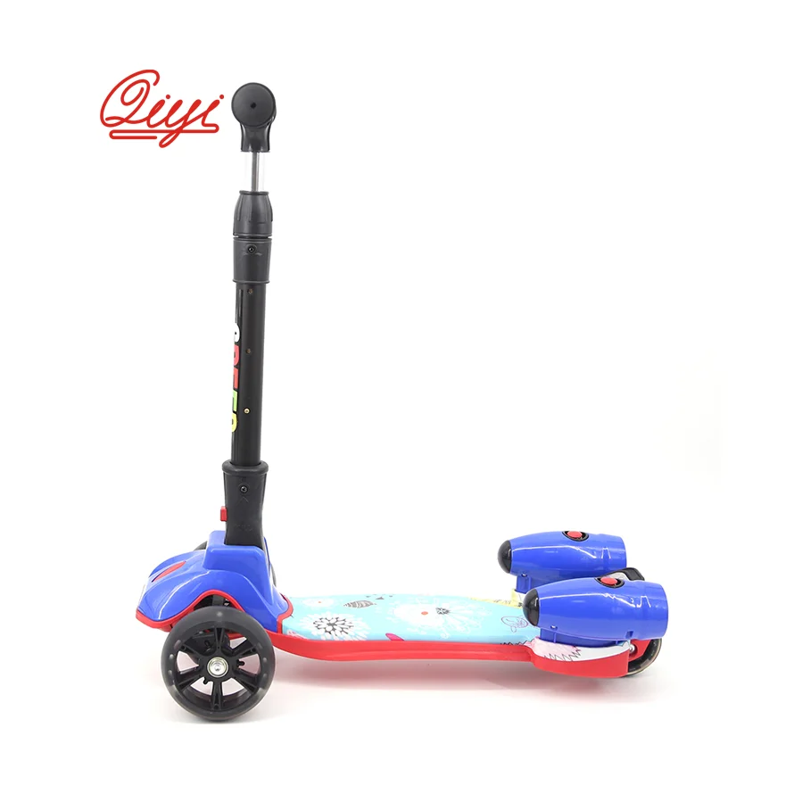 Yongkang cheap price folding jet scooter 3 wheel adjustable electric kids 3 wheel kick scooter spray scooters with music