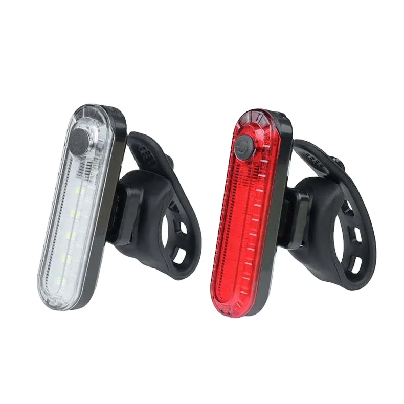 Led Tyre/Rear/Front Signal Light Tail Lamp Usb Rechargeable Waterproof Road Bike Light