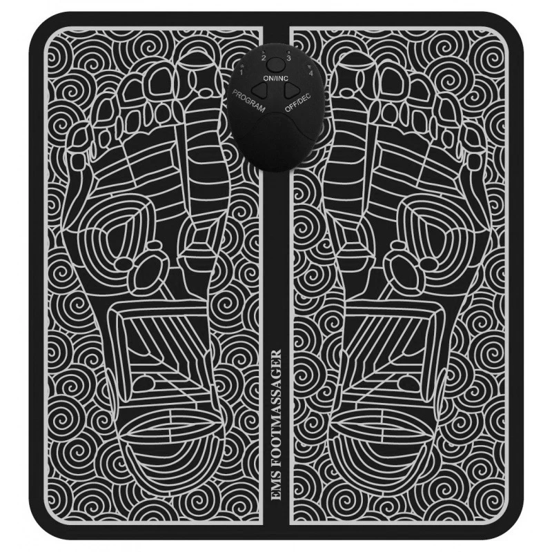 High Quality Ems Electric Battery Operated Lcd Display Smart Sole Foot Massage Pad