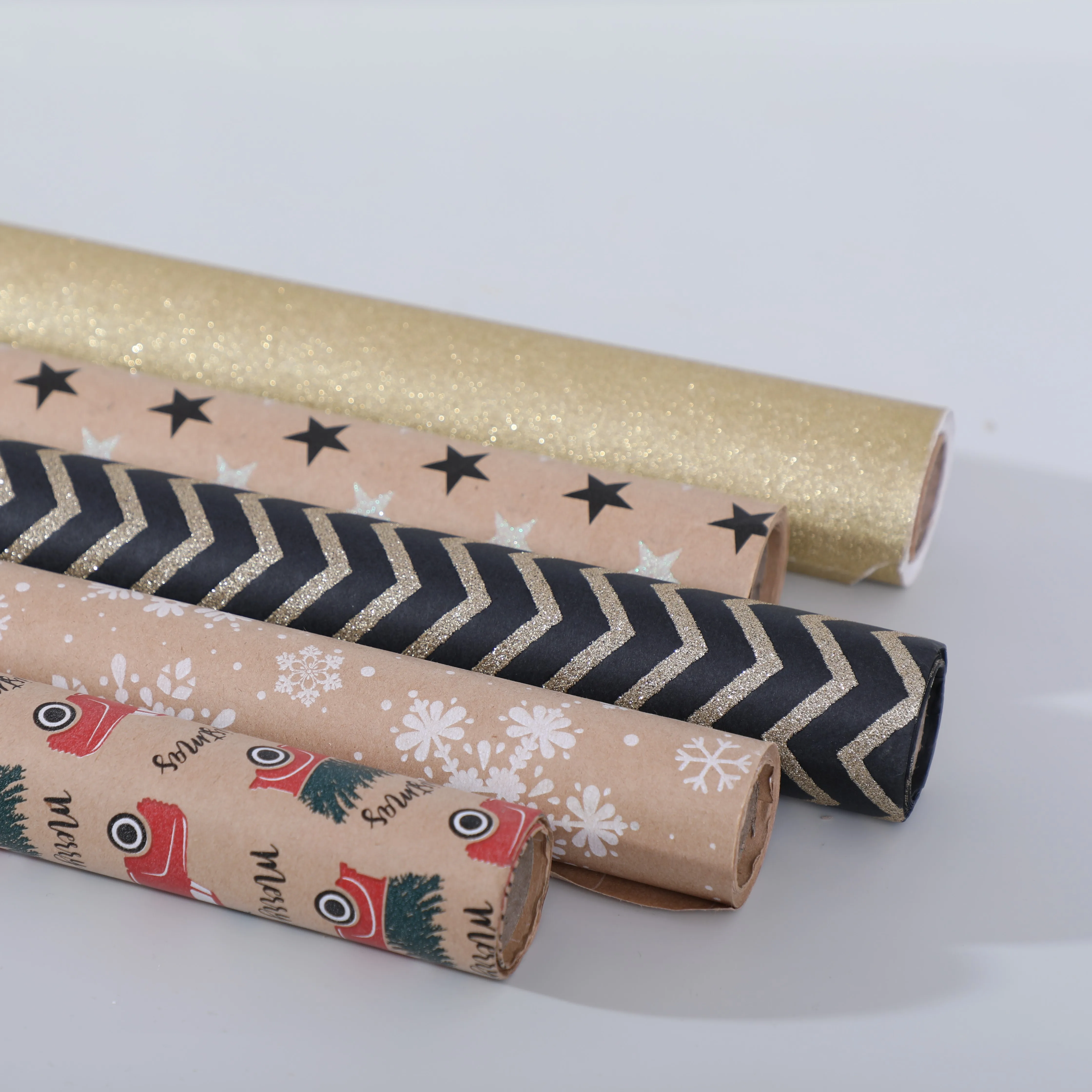 Custom Different design and printing gift wrapping paper for various themes packing for holidays and parties