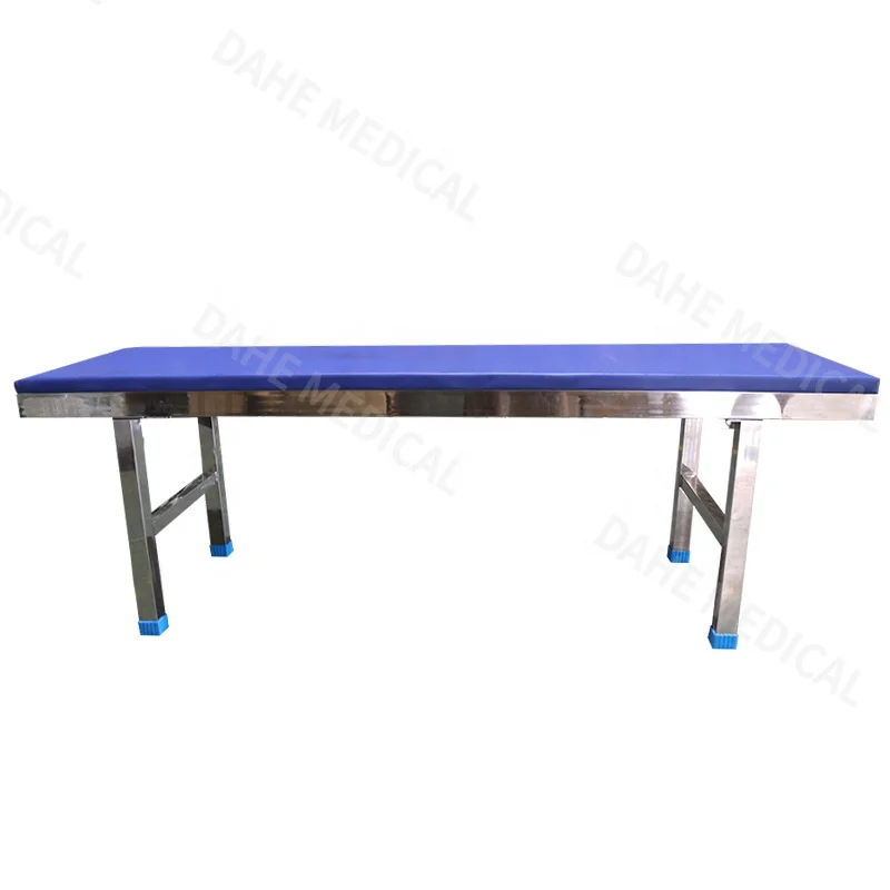 Simple Medical stainless steel examination table for clinics
