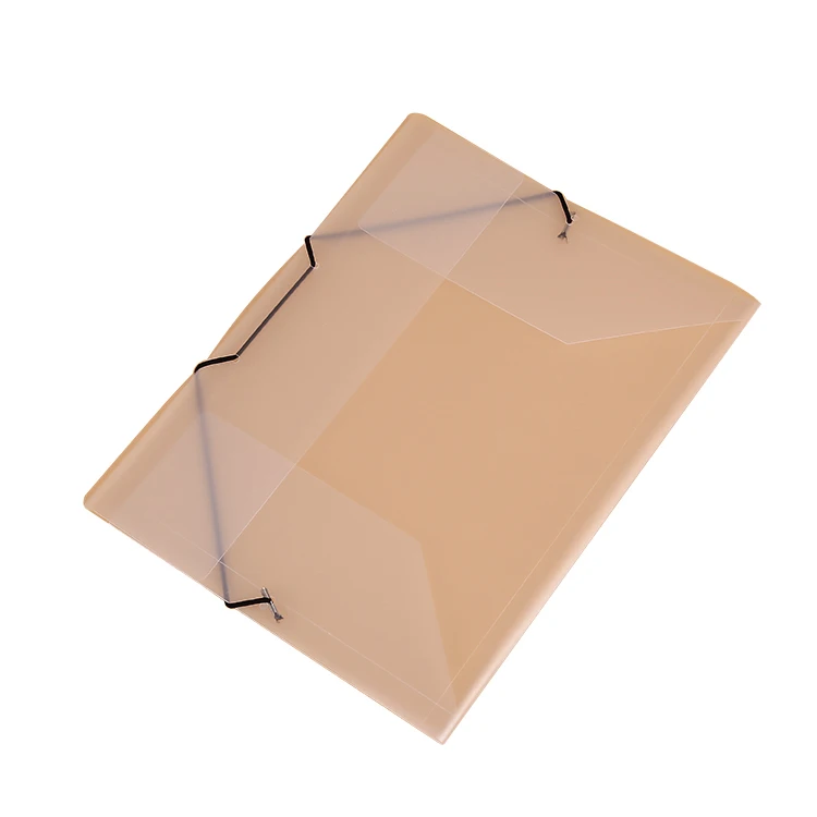 
Customized logo printed hard cover cheap portable document pp plastic folder a4 size file bag case with elastic 