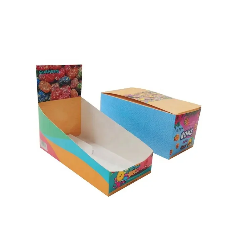 Shelf Ready Box Tear Away Packaging Paper Display Box Corrugated Cardboard Carton Pop Up Shipper Counter Display Box Packing