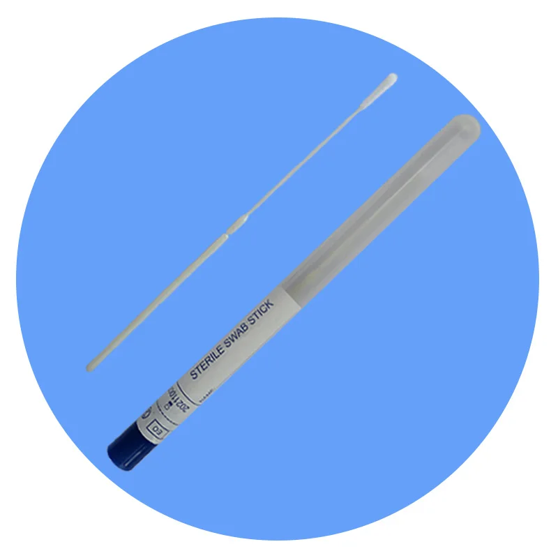Nasal Nasopharyngeal Buccal Transport Nylon Swab Stick With Tubes, Dna Collection Tube Swab