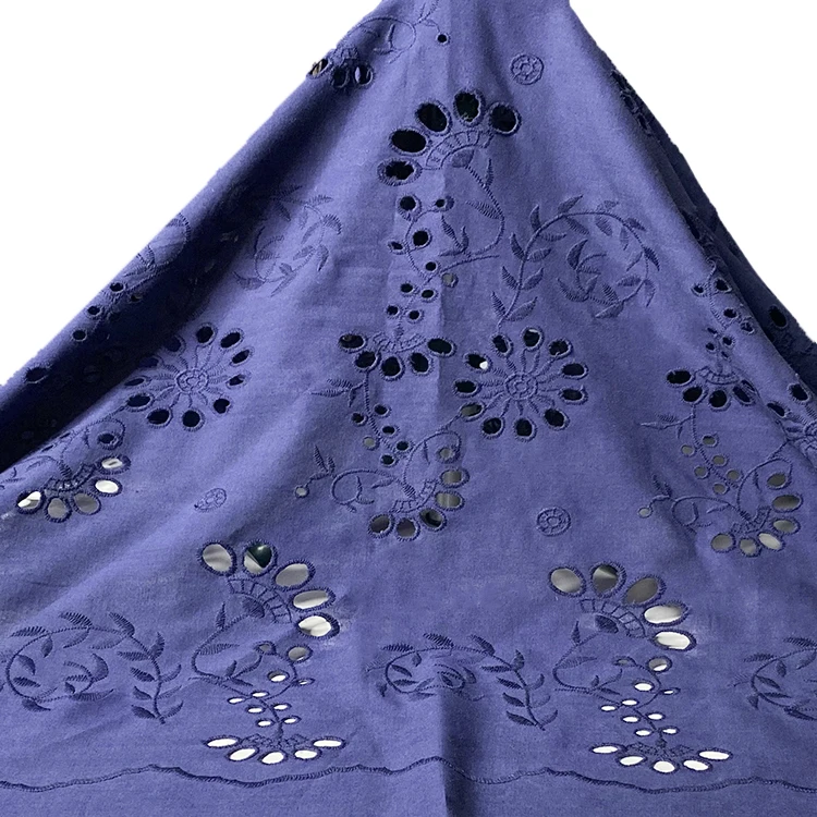 Урожай 100% органический хлопок вуаль большой цветочной вышивкой ткань для мужчин и женщин, платье для девочек и блузки