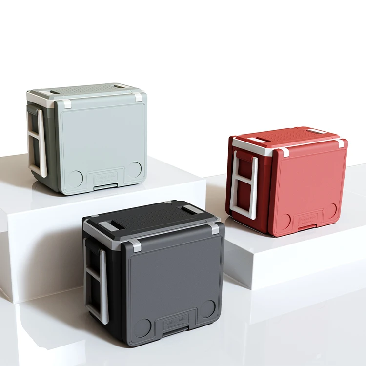 Складной переносной холодильник для кемпинга с логотипом на заказ, 32 л, автомобильный дорожный охлаждающий контейнер