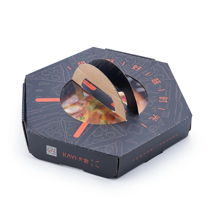 Round Shape Design Food Delivery Packaging Carton Boxs Wholesale Cheap Pizza Boxes With Logo Corrugated
