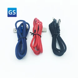 Factory Wholesale USB Type C Car Game 90 Degrees Charging Cable Cotton USB Charger Type C Wall Charger Cable