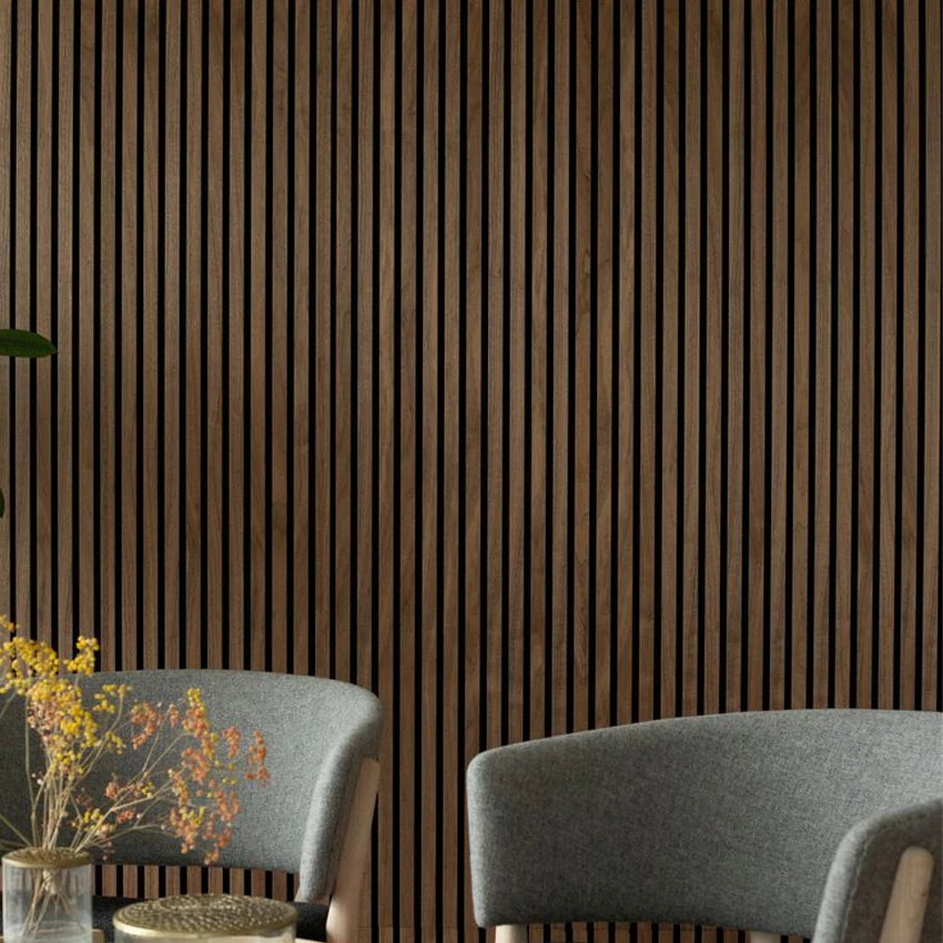 Akupanel Acoustic Panel MDF Wooden Slat Wood Wall sound absorbing Panel PET Acoustic Panel