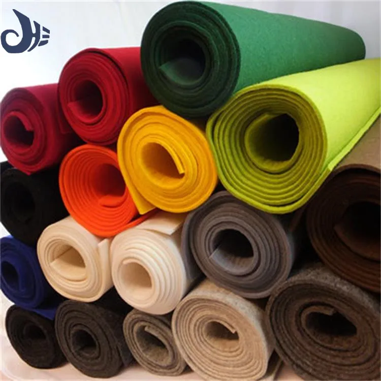 2mm Brown color Needle Punch Polyester Felt carpet for exhibition flooring covering