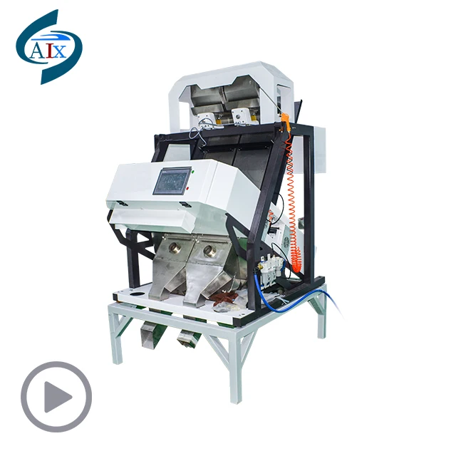 2 row 2-3 ton per hour capacity sunflower grain seed  rice wheat sesame color sorter machine