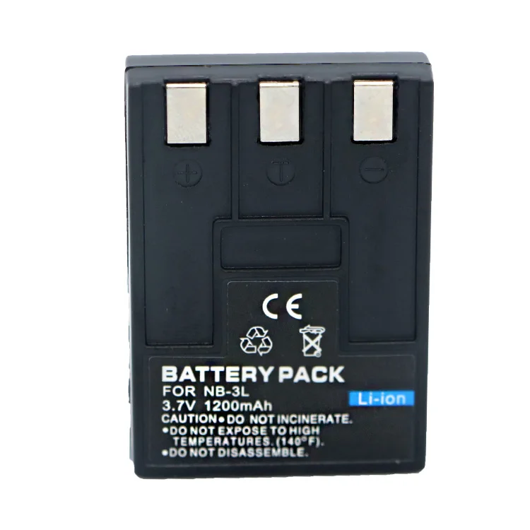 
3.7V 1200mAh Black applicable to Canon IXUS NB3L battery applicable to Canon battery NB-3L digital camera lithium battery 
