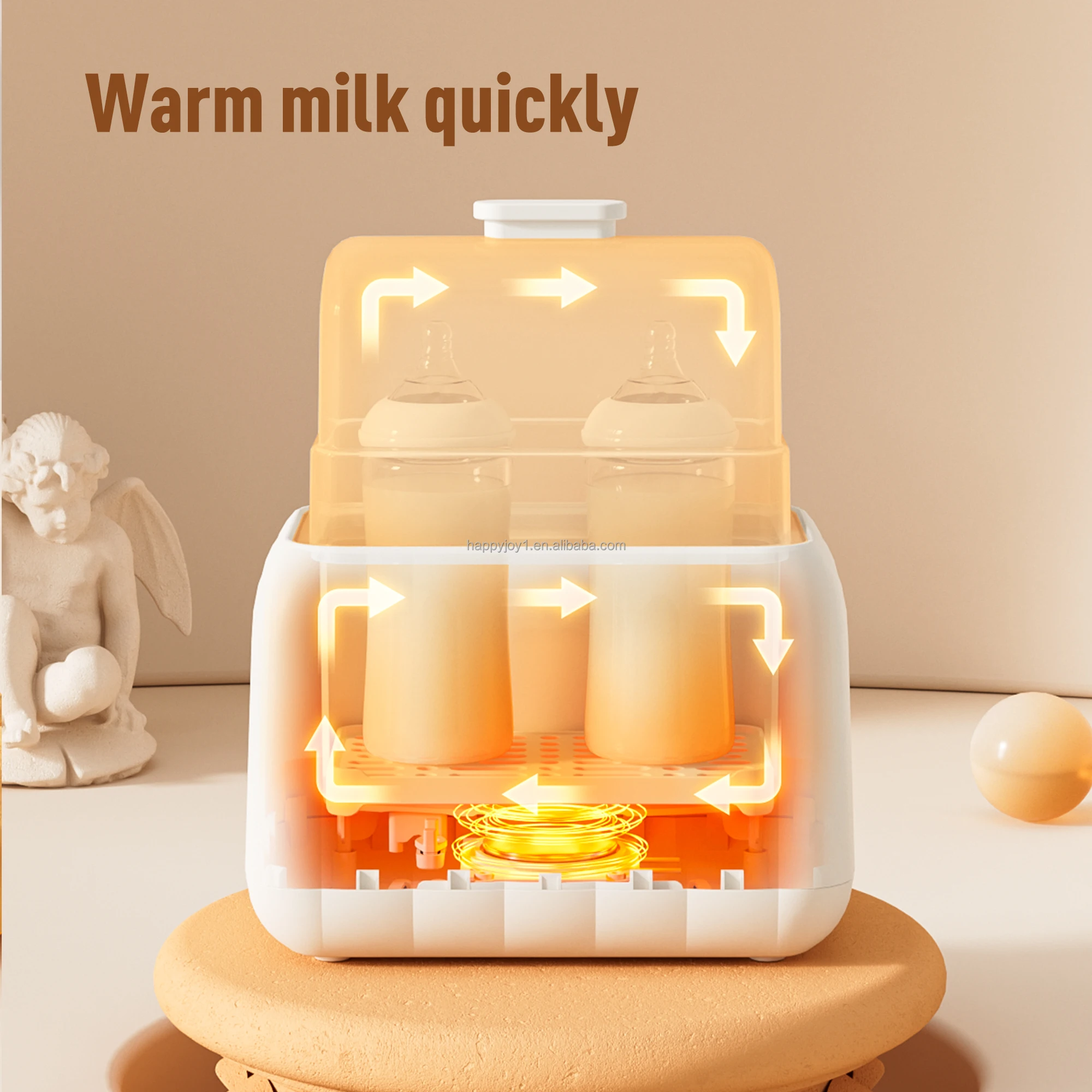 Intelligent Fast Warm-Up Milk Bottle Warmer with LED Indicator