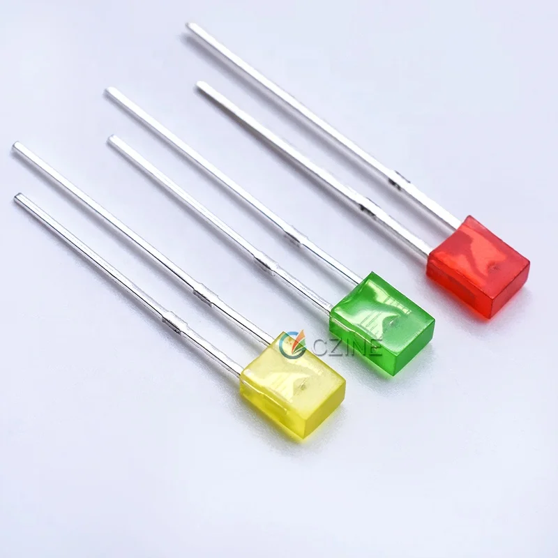 1000pcs/bag 2X3X4 mm Square LED 234 Red Light-emitting Diode White Yellow Red Green Blue Electronic Kit