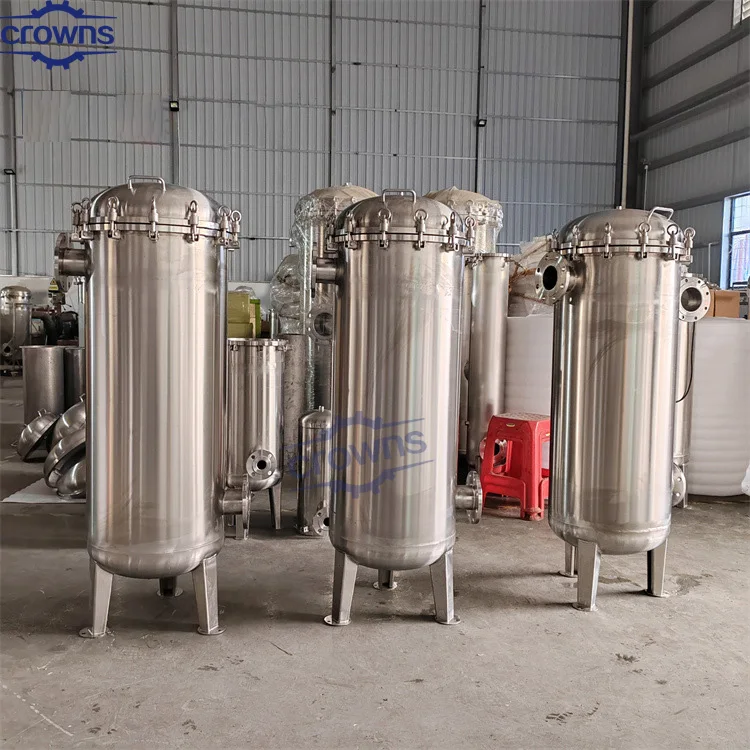 stainless steel 304 316 Bag Filter housing for Fruit Juice honet filtration or waste water treatment pigment chemical industrial