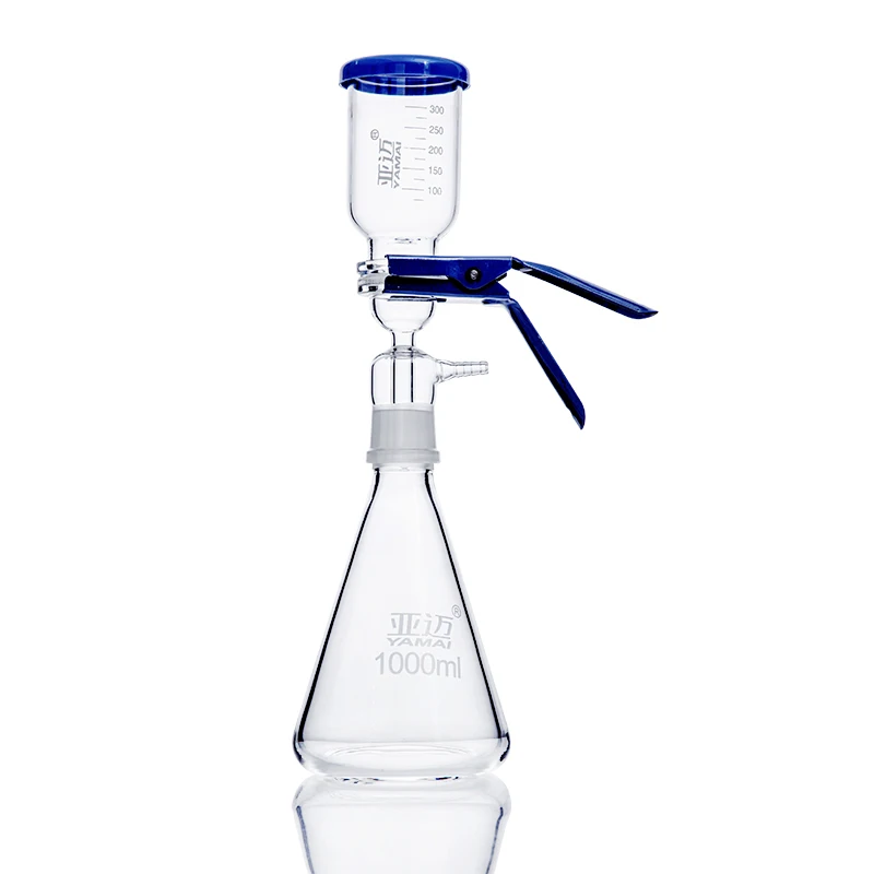 Laboratory 250 500 1000 2000ml Glass Sand Core Vacuum Suction Filter filtration device apparatus kits with fritted disc