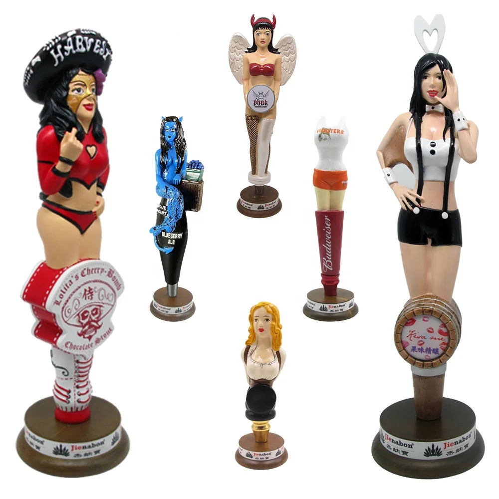 Draft Beer Keg System Bar Promotional Item design sexy lady Custom beer tap handles